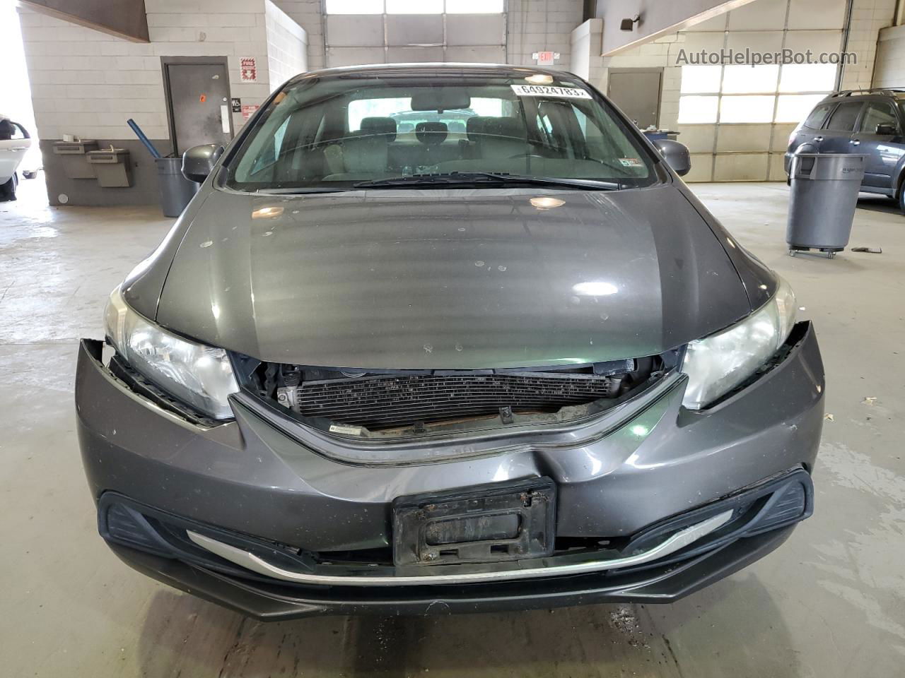 2013 Honda Civic Lx Gray vin: 2HGFB2F54DH560299