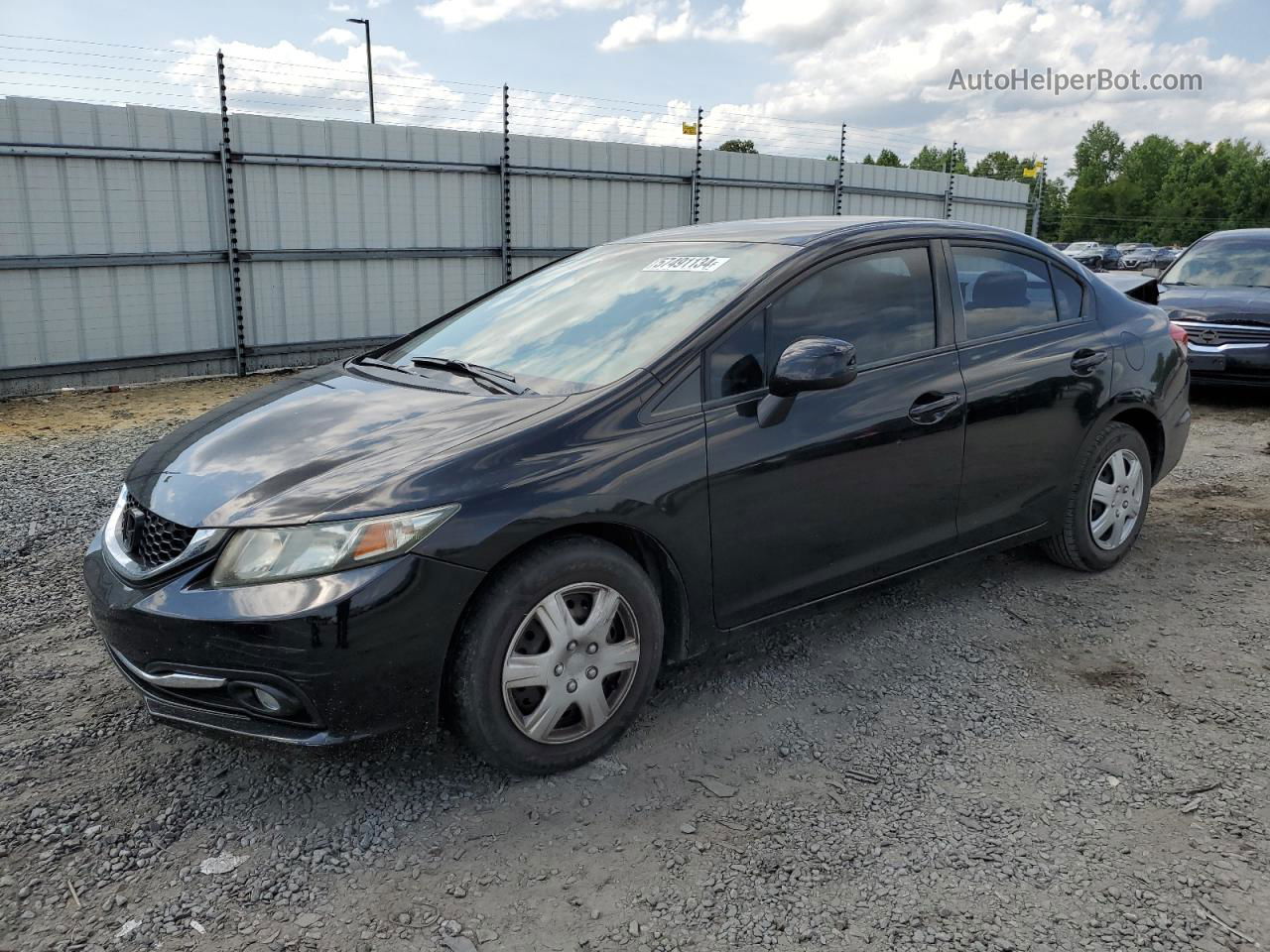 2013 Honda Civic Lx Black vin: 2HGFB2F54DH565082