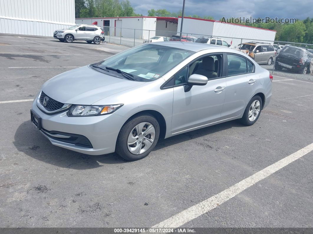 2013 Honda Civic Lx Silver vin: 2HGFB2F54DH602700