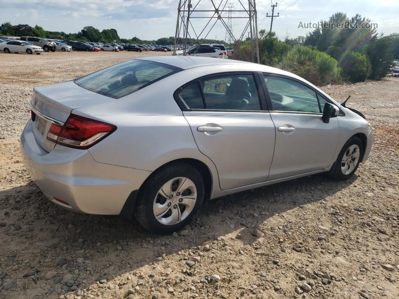 2014 Honda Civic Lx Silver vin: 2HGFB2F54EH534237