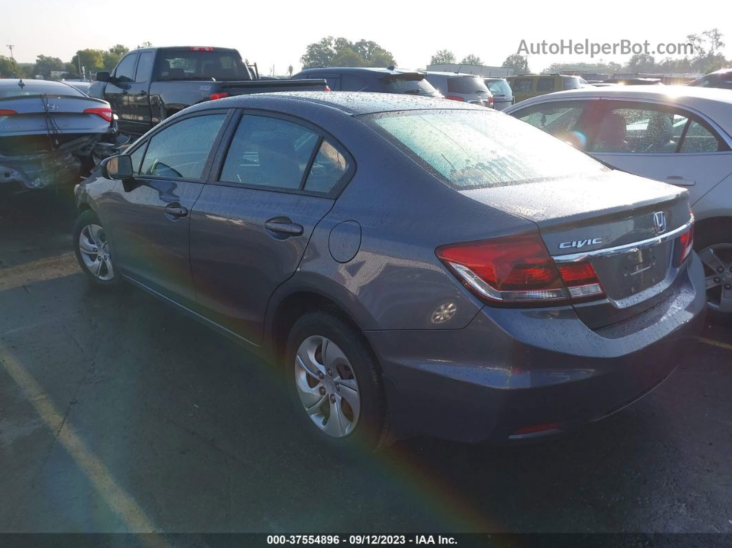 2014 Honda Civic Lx Gray vin: 2HGFB2F54EH555928