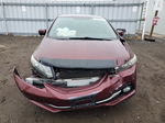 2015 Honda Civic Lx Burgundy vin: 2HGFB2F54FH029798