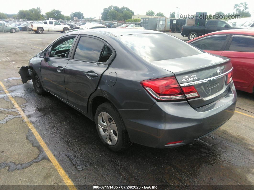 2015 Honda Civic Lx Gray vin: 2HGFB2F54FH551248