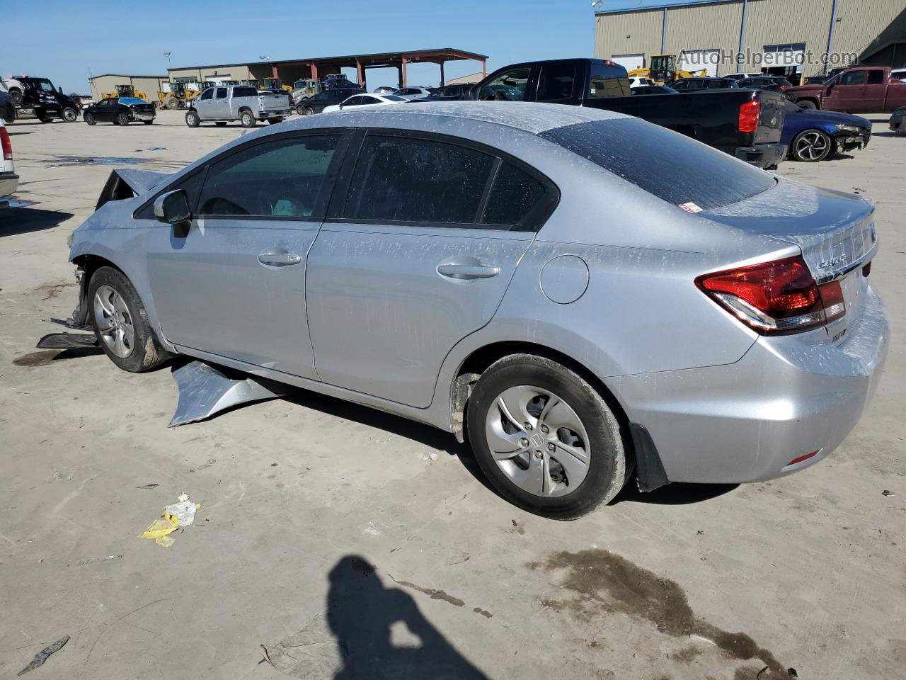 2015 Honda Civic Lx Silver vin: 2HGFB2F54FH554098