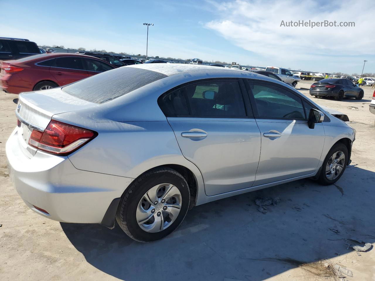 2015 Honda Civic Lx Silver vin: 2HGFB2F54FH554098