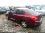 2012 Honda Civic Lx Maroon vin: 2HGFB2F55CH531926