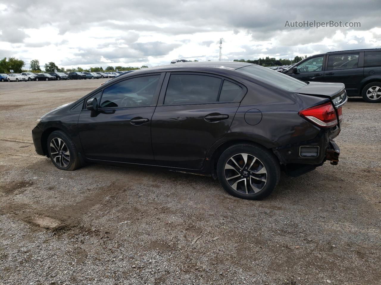 2013 Honda Civic Lx Brown vin: 2HGFB2F55DH014580