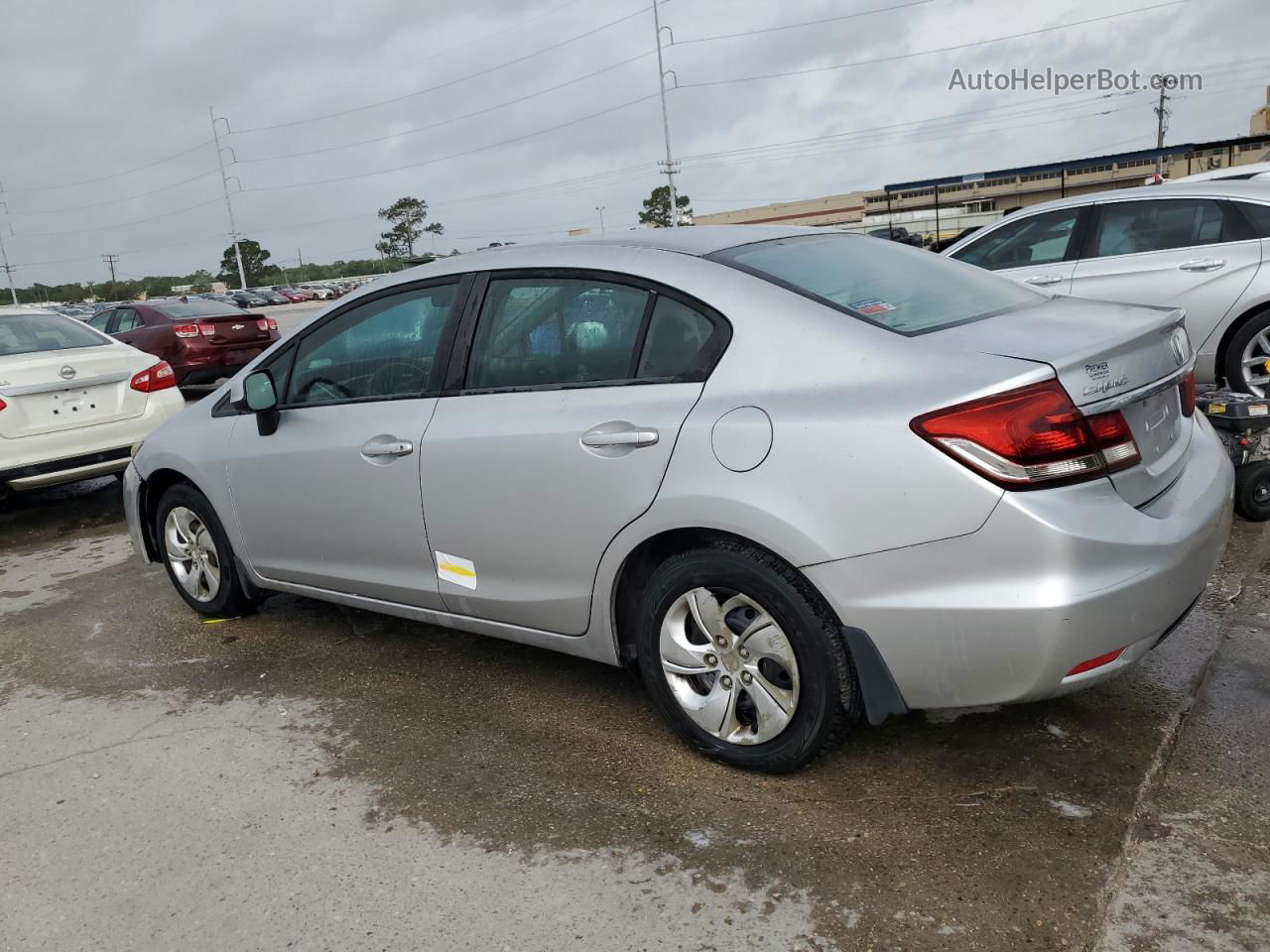 2013 Honda Civic Lx Silver vin: 2HGFB2F55DH558299