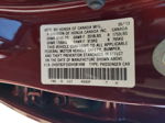 2013 Honda Civic Lx Burgundy vin: 2HGFB2F55DH581498