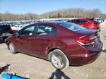 2013 Honda Civic Lx Бордовый vin: 2HGFB2F55DH581498