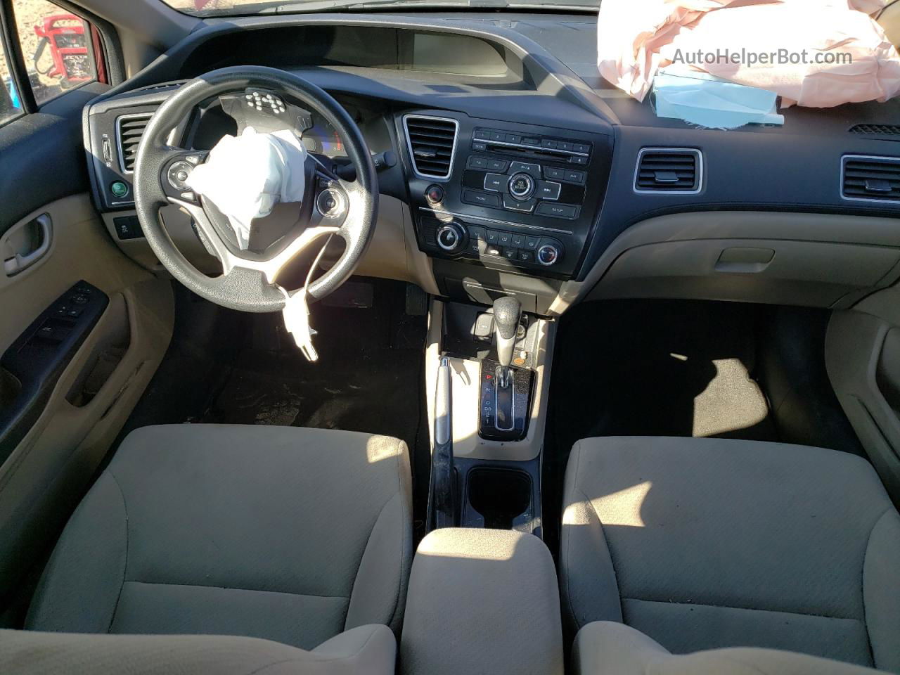 2013 Honda Civic Lx Бордовый vin: 2HGFB2F55DH581498