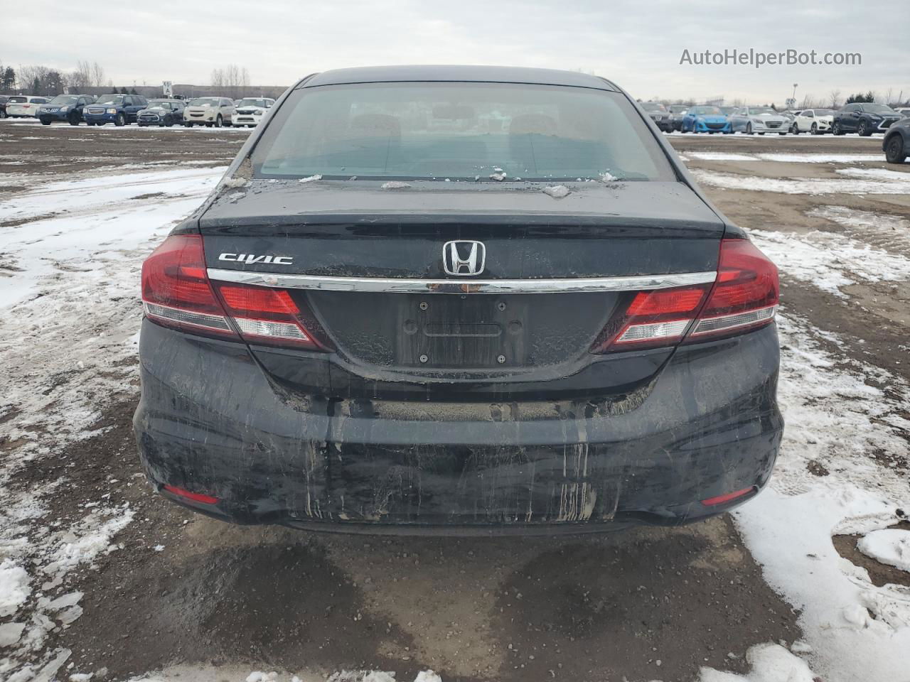 2014 Honda Civic Lx Black vin: 2HGFB2F55EH008800