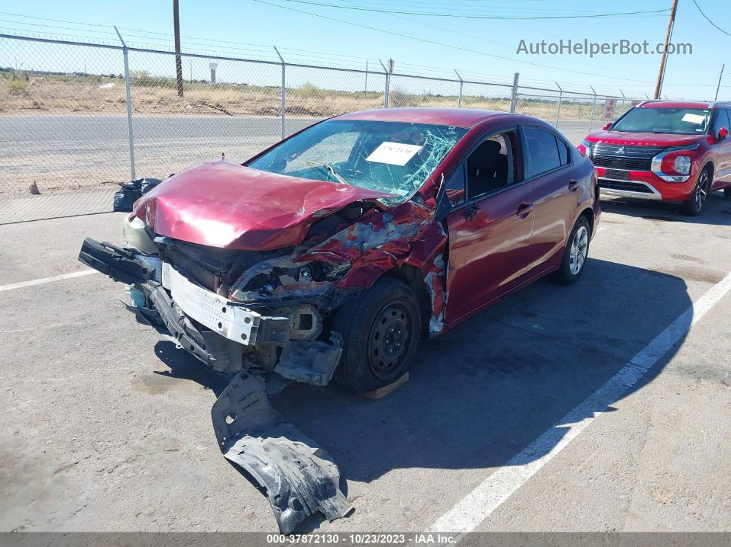 2014 Honda Civic Lx Maroon vin: 2HGFB2F55EH518631