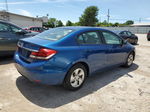 2014 Honda Civic Lx Blue vin: 2HGFB2F55EH545313