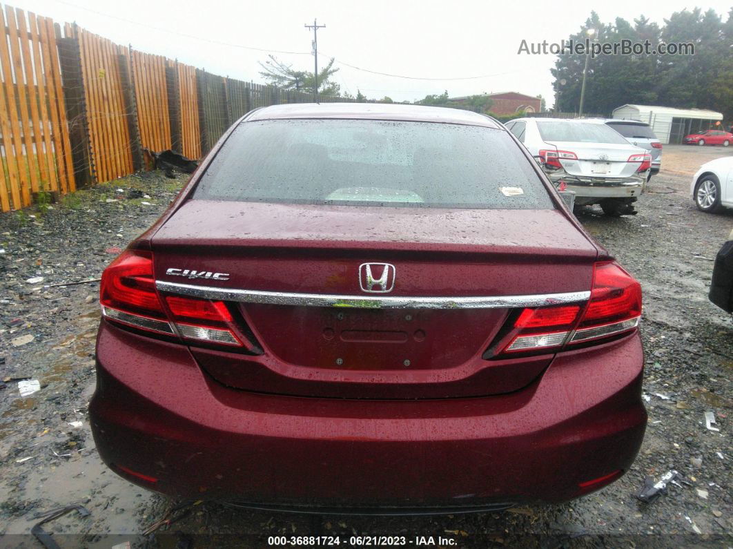 2014 Honda Civic Sedan Lx Красный vin: 2HGFB2F55EH546543