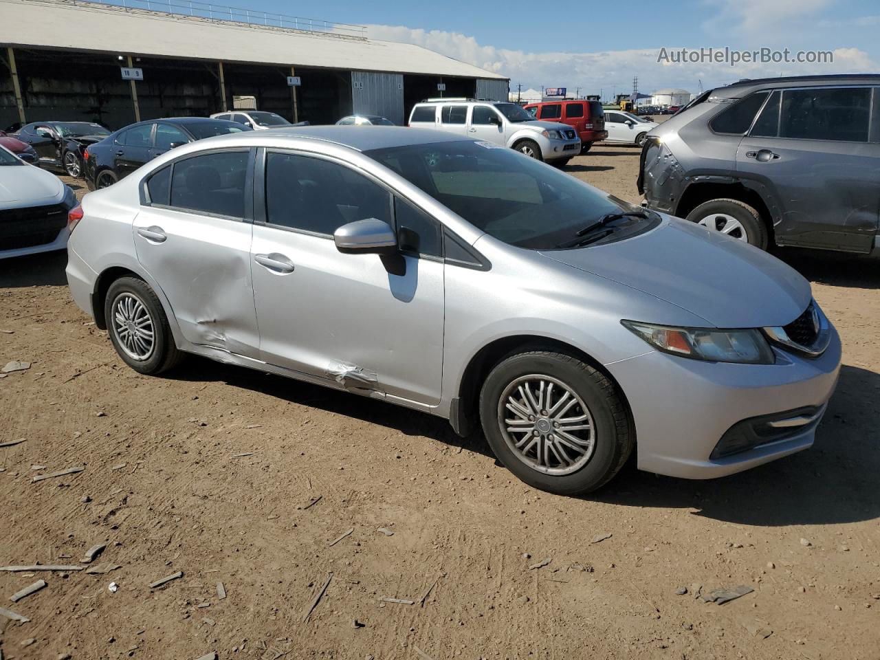 2015 Honda Civic Lx Silver vin: 2HGFB2F55FH528321