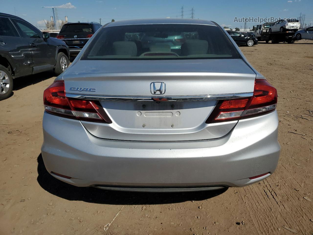 2015 Honda Civic Lx Silver vin: 2HGFB2F55FH528321