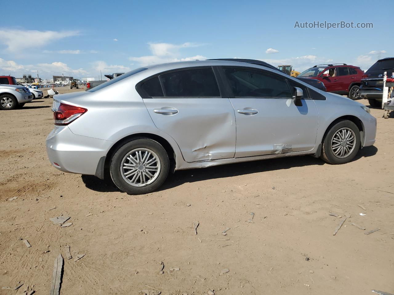 2015 Honda Civic Lx Silver vin: 2HGFB2F55FH528321