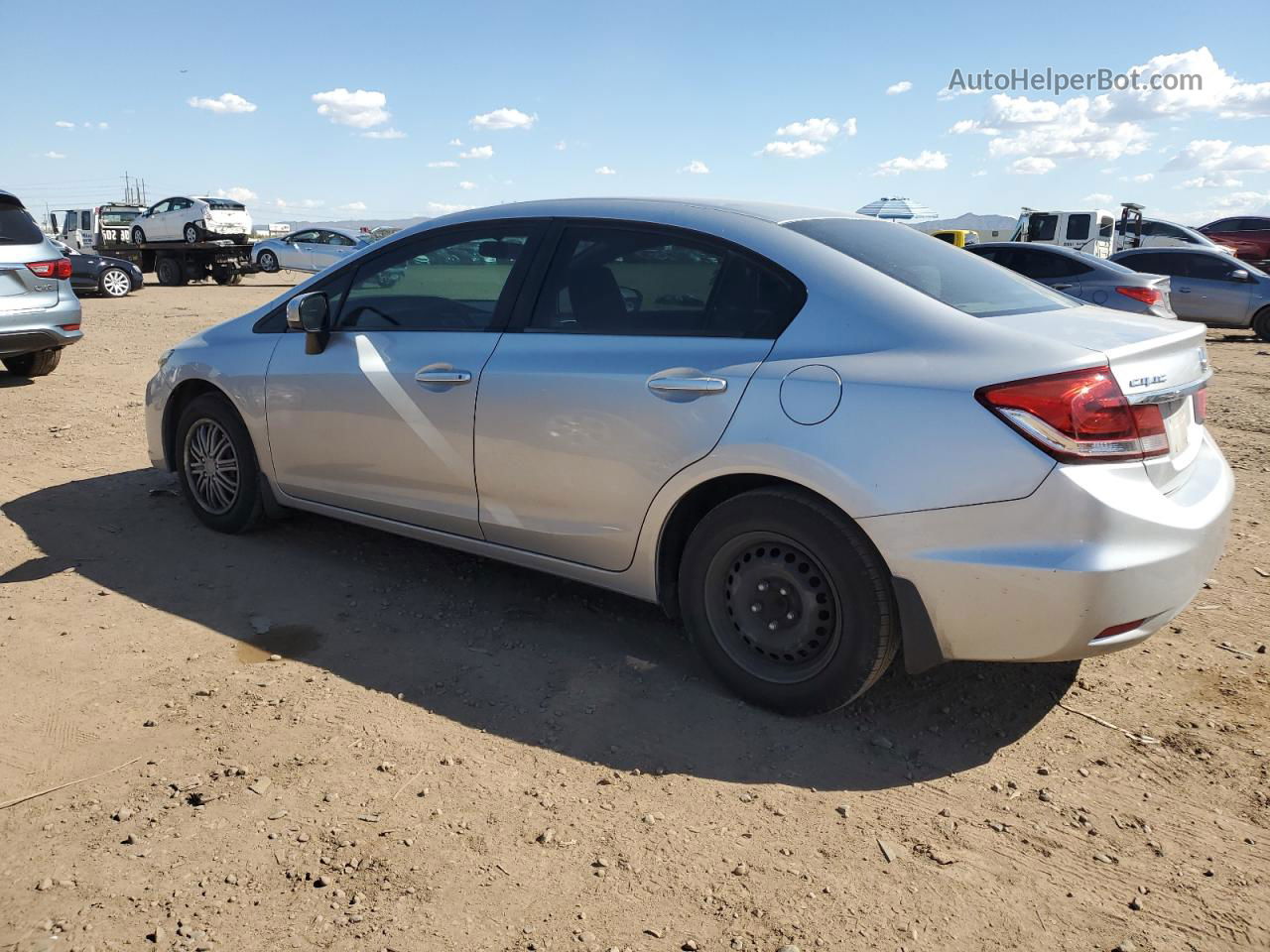 2015 Honda Civic Lx Silver vin: 2HGFB2F55FH528321