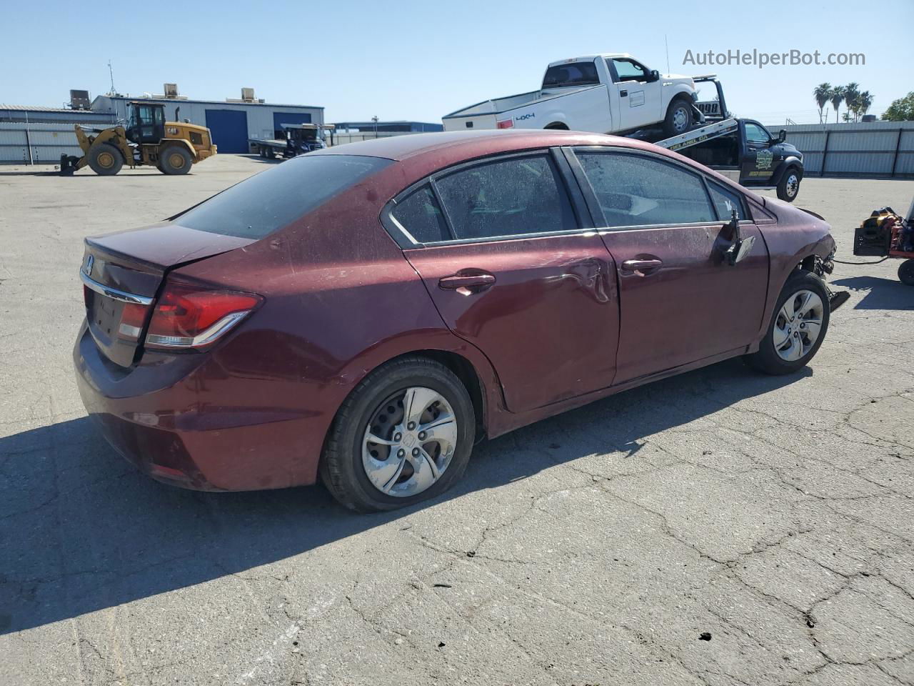 2015 Honda Civic Lx Maroon vin: 2HGFB2F55FH541022