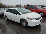 2012 Honda Civic Lx White vin: 2HGFB2F56CH300033