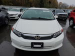 2012 Honda Civic Lx White vin: 2HGFB2F56CH300033