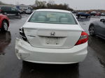 2012 Honda Civic Lx White vin: 2HGFB2F56CH300033