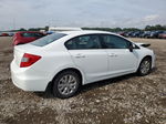 2012 Honda Civic Lx White vin: 2HGFB2F56CH311842