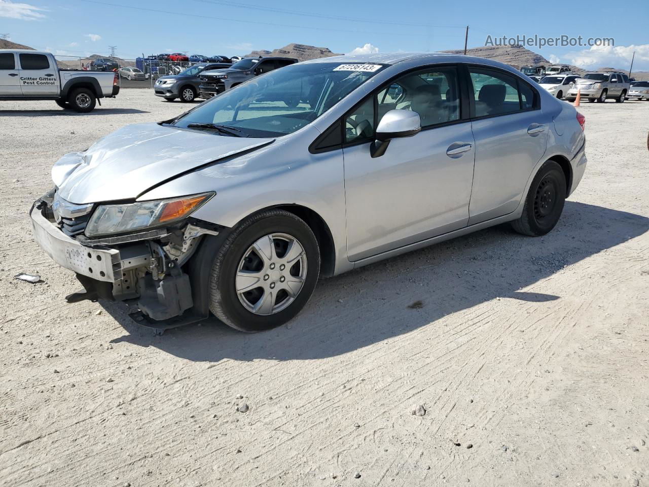 2012 Honda Civic Lx Silver vin: 2HGFB2F56CH331167