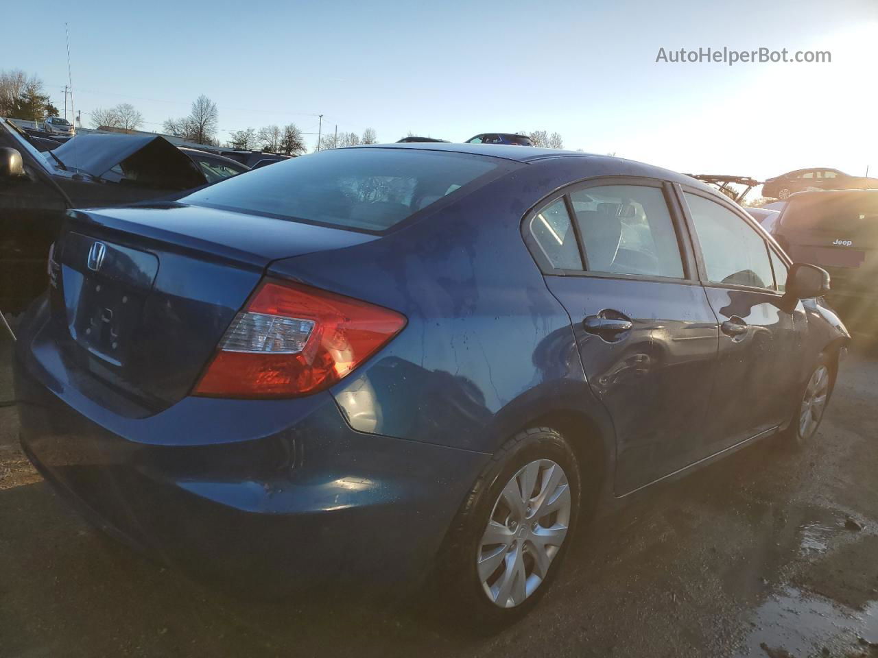 2012 Honda Civic Lx Teal vin: 2HGFB2F56CH501558