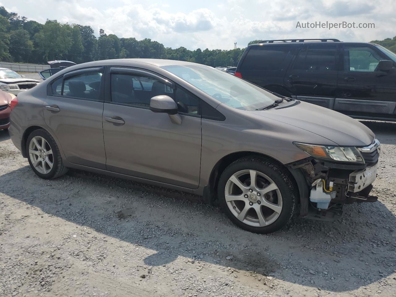 2012 Honda Civic Lx Gray vin: 2HGFB2F56CH510292