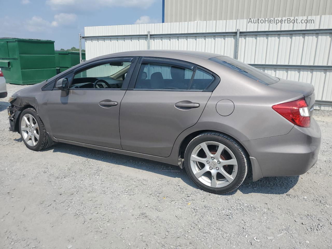 2012 Honda Civic Lx Gray vin: 2HGFB2F56CH510292