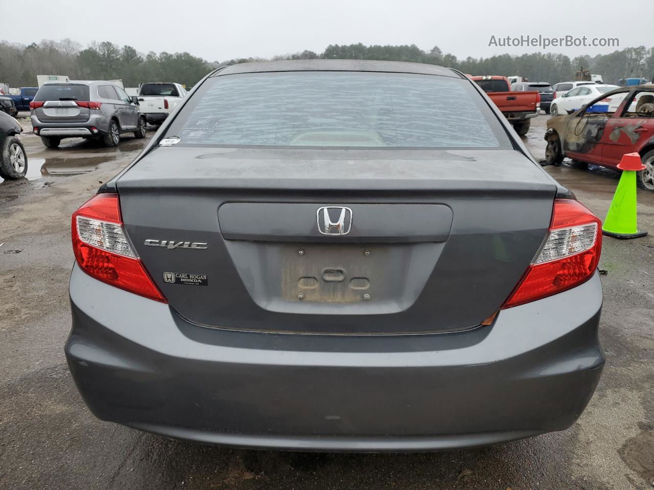 2012 Honda Civic Lx Charcoal vin: 2HGFB2F56CH537699