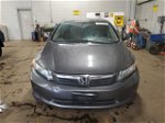 2012 Honda Civic Lx Gray vin: 2HGFB2F56CH565289