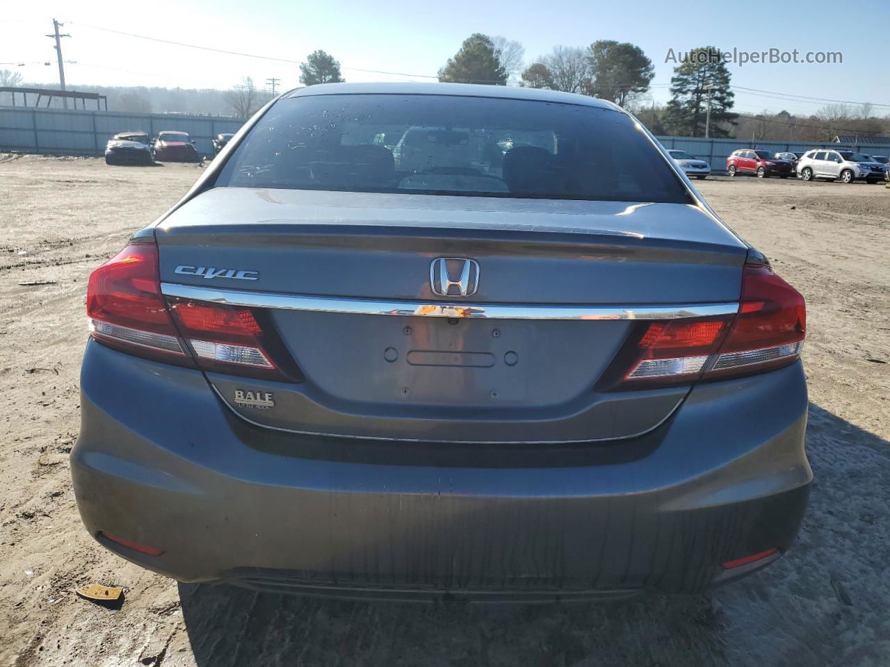 2013 Honda Civic Lx Gray vin: 2HGFB2F56DH300468