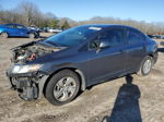 2013 Honda Civic Lx Gray vin: 2HGFB2F56DH300468