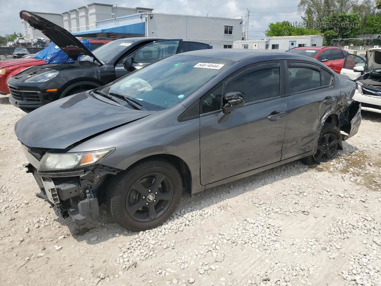 2013 Honda Civic Lx Gray vin: 2HGFB2F56DH564127