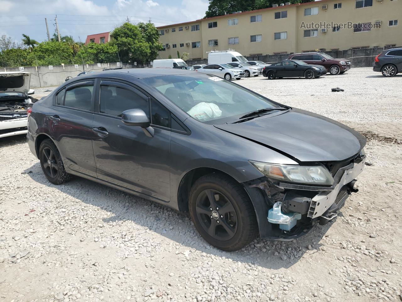 2013 Honda Civic Lx Gray vin: 2HGFB2F56DH564127