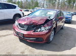 2014 Honda Civic Lx Red vin: 2HGFB2F56EH500378