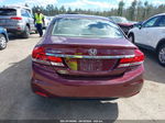 2014 Honda Civic Lx Red vin: 2HGFB2F56EH500378