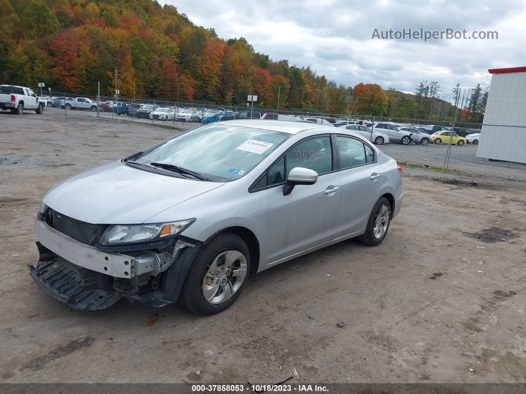 2014 Honda Civic Lx Silver vin: 2HGFB2F56EH511395