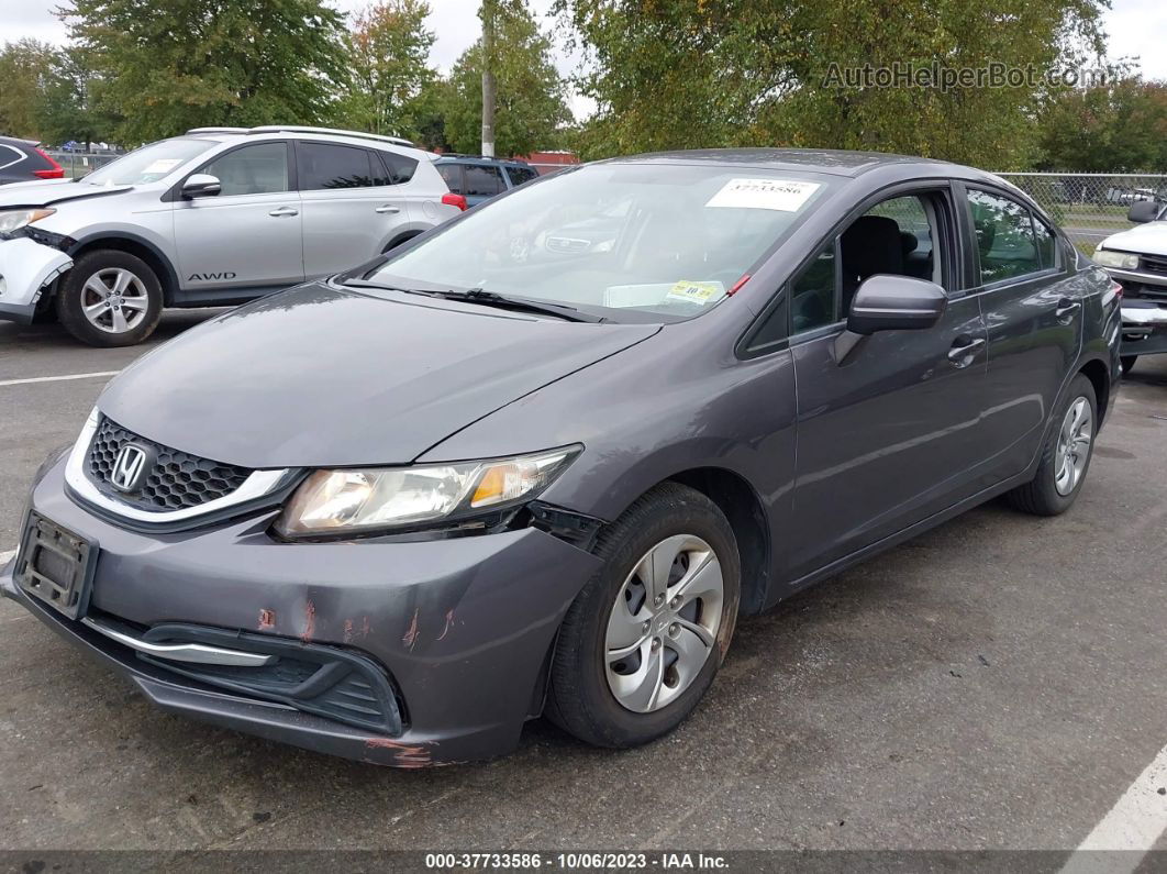 2014 Honda Civic Sedan Lx Gray vin: 2HGFB2F56EH553954