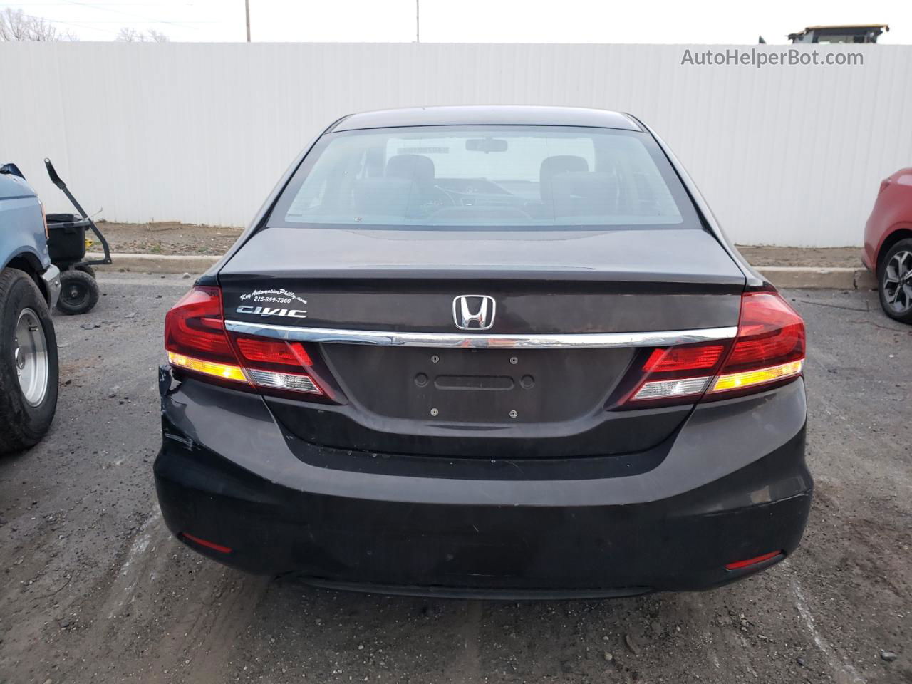 2014 Honda Civic Lx Black vin: 2HGFB2F56EH555526