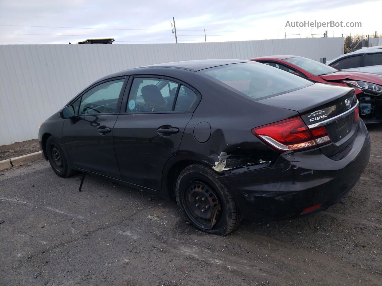 2014 Honda Civic Lx Черный vin: 2HGFB2F56EH555526