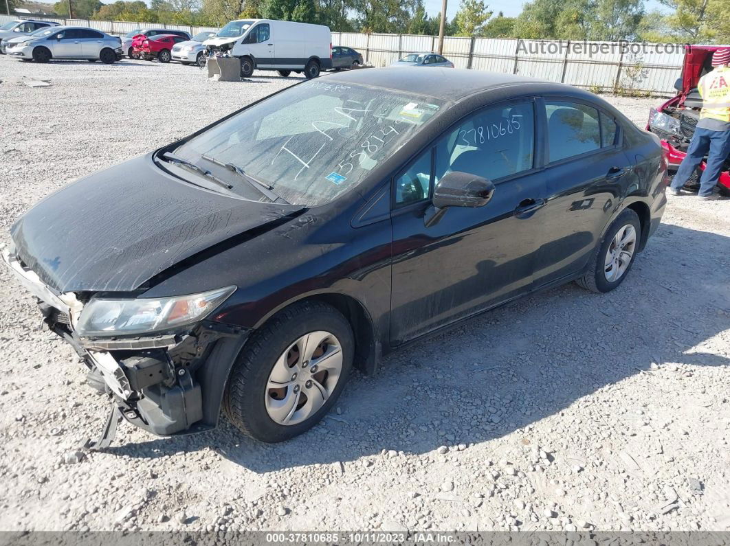 2014 Honda Civic Sedan Lx Black vin: 2HGFB2F56EH558149