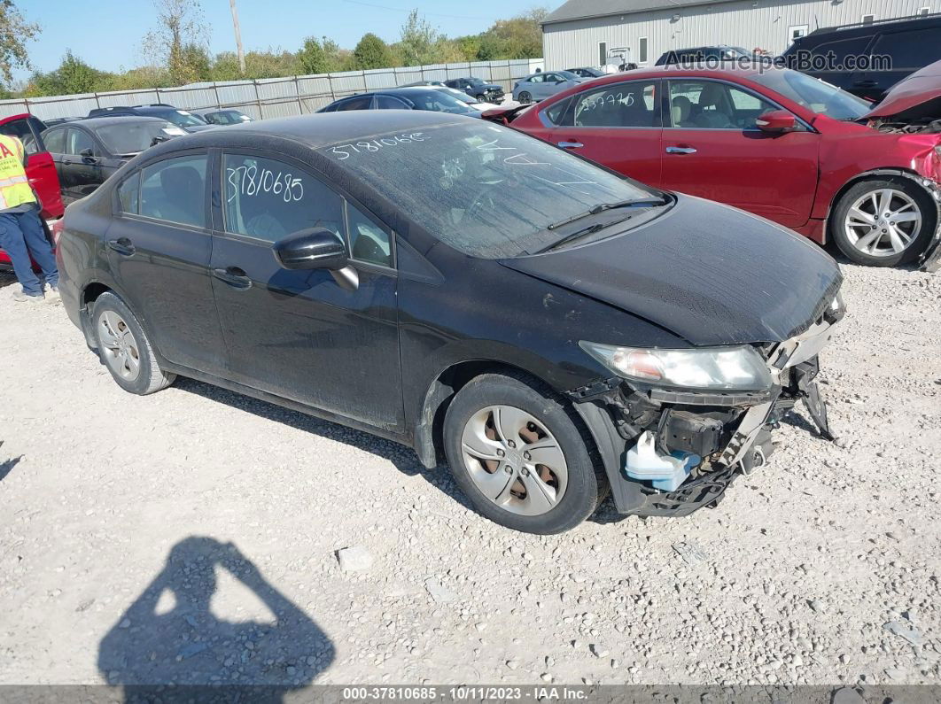 2014 Honda Civic Sedan Lx Black vin: 2HGFB2F56EH558149