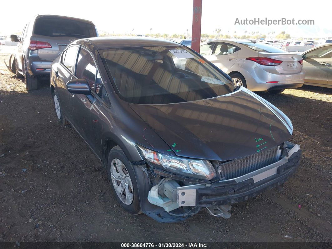 2015 Honda Civic Lx Серый vin: 2HGFB2F56FH522172