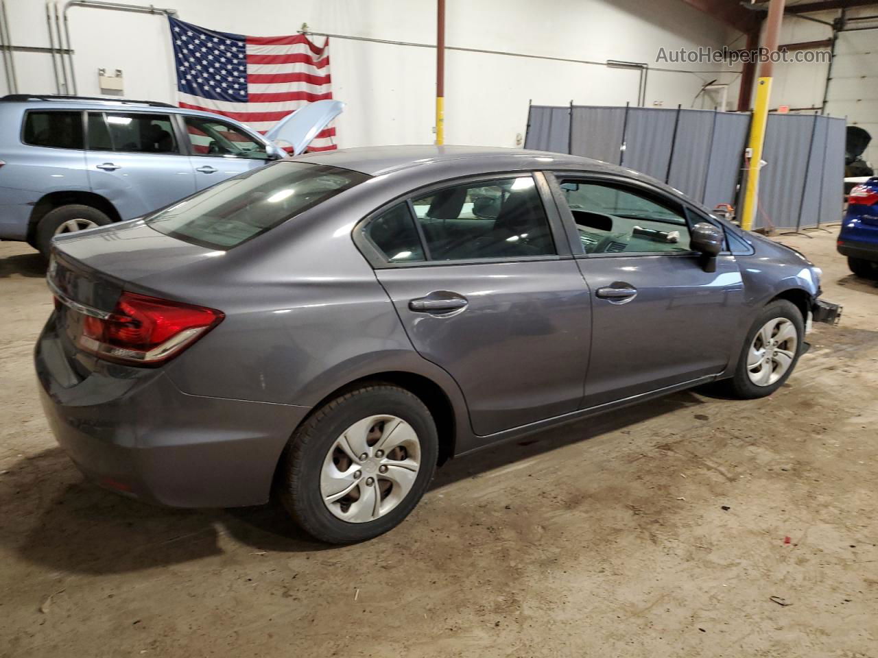 2015 Honda Civic Lx Gray vin: 2HGFB2F56FH536086