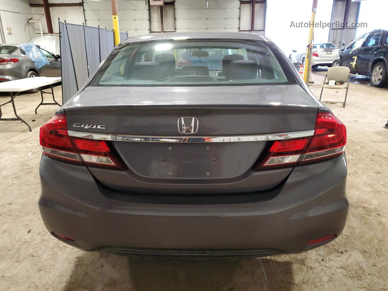 2015 Honda Civic Lx Серый vin: 2HGFB2F56FH536086