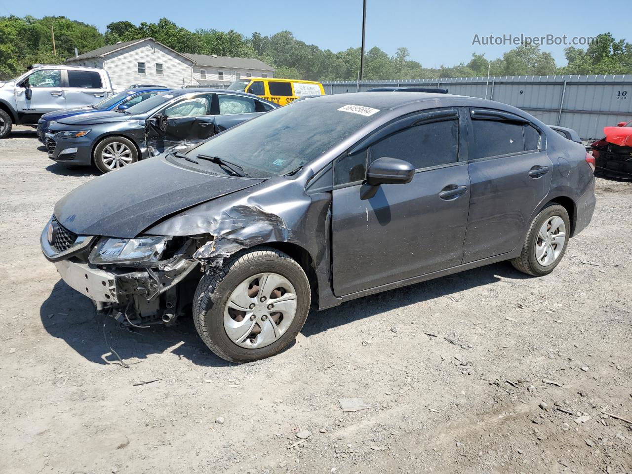 2015 Honda Civic Lx Charcoal vin: 2HGFB2F56FH536086